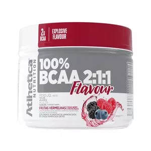 100% BCAA Flavour 2:1:1<BR>- Frutas Vermelhas<BR>- 210g<BR>- Atlhetica Nutrition