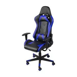 Cadeira Gamer<BR>- Azul & Preta<BR>- 133x68x55cm<BR>- Or Design