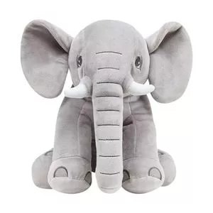Elefantinho<BR>- Cinza & Branco<BR>- 30x28x15cm