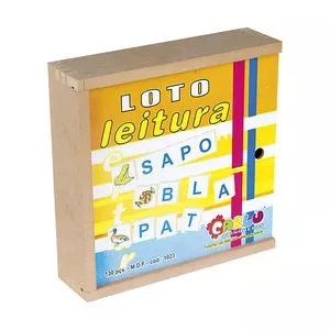 Loto Leitura<BR>- Bege Claro & Amarelo<BR>- 130Pçs<BR>- Carlu