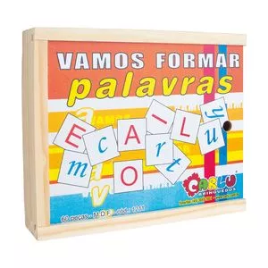 Alfabeto Vamos Formar Palavras<BR>- Azul & Pink<BR>- 60Pçs<BR>- Carlu