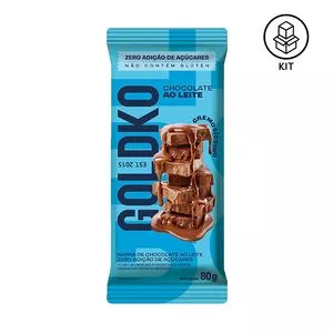 Chocolate Ao Leite<BR>- 8 Unidades<BR>- GoldKo