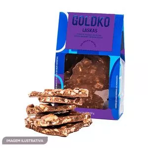 Laskas De Chocolate Ao Leite Com Pasta De Amendoim & Amendoim Crocante<BR>- 150g<BR>- GoldKo