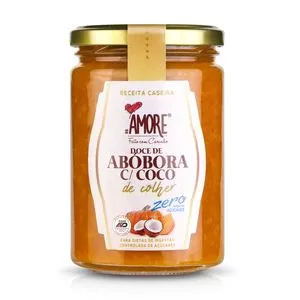Doce De Abóbora Com Coco Zero<BR>- 400g<BR>- RB Amore