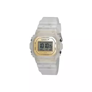 Relógio Digital 11026L0EVNP3<BR>- Branco & Dourado<BR>- Speedo