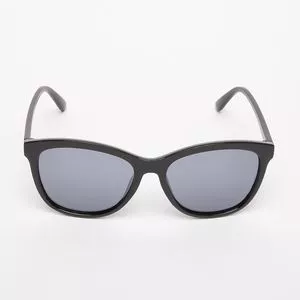 Óculos De Sol Arredondado<BR>- Preto & Cinza<BR>- Triton Eyewear
