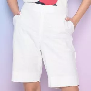 Bermuda Em Linho<br /> - Branca