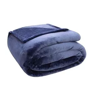 Cobertor Velour King Size<BR>- Azul Marinho<BR>- 240x260cm<BR>- Camesa