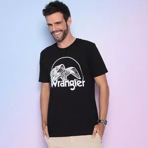 Camiseta Águia<BR>- Preta & Branca<BR>- Wrangler