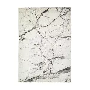 Tapete Sanford Abstrato<BR>- Off White & Cinza<BR>- 140x100cm<BR>- Edantex
