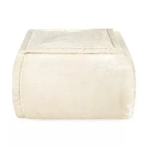 Cobertor Toque De Luxo King Size<BR>- Off White<BR>- 220x240cm<BR>- Europa