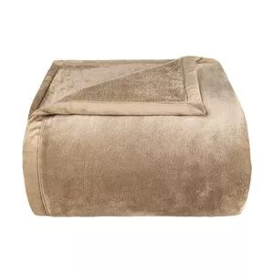 Cobertor Toque De Luxo Super King Size<BR>- Marrom Claro<BR>- 240x250cm<BR>- Europa
