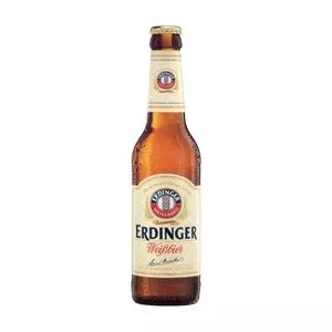 Cerveja Erdinger Tradicional German Hefeweizen<BR>- Alemanha, Baviera<BR>- 330ml<BR>- Bier & Wein