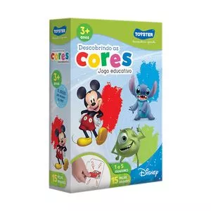 Jogo Educativo Descobrindo As Cores Disney®<BR>- Azul Claro & Verde<BR>- 15Pçs<BR>- Toyster