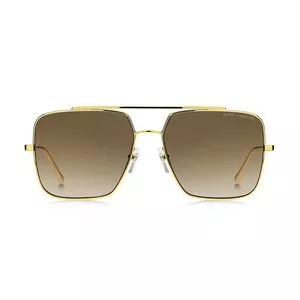 Óculos De Sol Aviador<BR>- Dourado & Marrom<BR>- Marc Jacobs