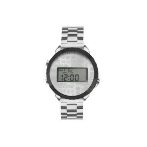 Relógio Digital TWJH02AY-T3K<BR>- Prateado & Preto<BR>- Touch