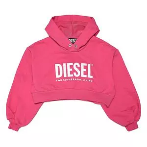 Blusão Cropped Diesel®<BR>- Rosa & Branco