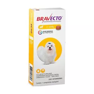 Bravecto 112,5mg<BR>- Uso Oral<BR>- 1 Comprimido<BR>- Bravecto