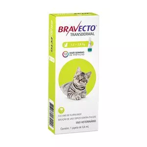 Bravecto Transdermal 112,5mg<BR>- Uso Tópico<BR>- 1 Pipeta<BR>- Bravecto