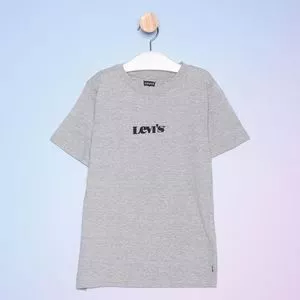 Camiseta Infantil Levi's<BR>- Cinza & Preta<BR>- Levi's