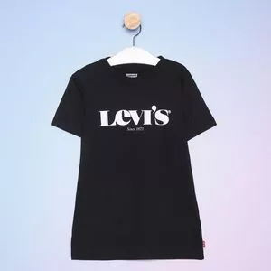 Camiseta Infantil Levi's<BR>- Preta & Branca<BR>- Levi's