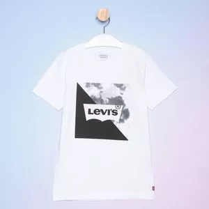 Camiseta Infantil Levi's<BR>- Branca & Preta<BR>- Levi's