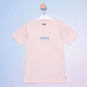 Camiseta Infantil Levi's<BR>- Rosa Claro & Azul Claro<BR>- Levi's