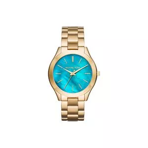 Relógio Analógico MK3492-4VN<BR>- Azul & Dourado<BR>- Michael Kors