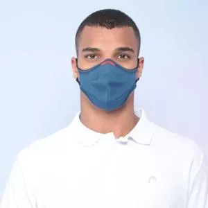 Máscara Fiber AIR<BR> - Azul Escuro<BR> - 17x20cm<BR> - Knit