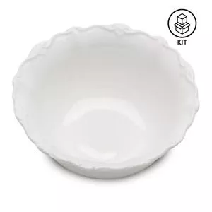 Jogo De Bowls Fancy<BR>- Branco<BR>- 6Pçs<BR>- Wolff