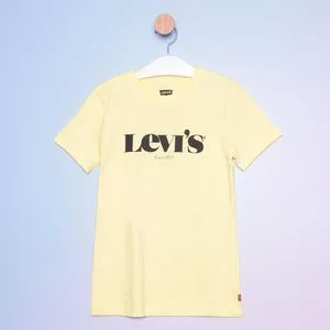 Camiseta Infantil Levi's<BR>- Amarelo Claro & Preta<BR>- Levi's