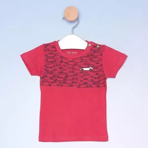 Camiseta Carros<BR>- Vermelha & Preta<BR>- VR