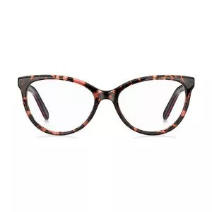 Armação Gatinho Para Óculos De Grau<BR>- Preta & Rosa<BR>- Marc Jacobs