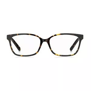Armação Retangular Para Óculos De Grau<BR>- Marrom Escuro & Amarela<BR>- Marc Jacobs