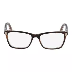 Armação Retangular Para Óculos De Grau<BR>- Marrom<BR>- Calvin Klein