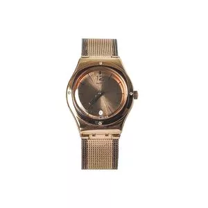 Relógio Analógico YLG408M<BR>- Rosê Gold<BR>- Swatch