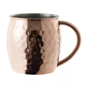 Caneca Moscow Mule<BR>- Inox & Bronze<BR>- 9x15,5x9cm<BR>- 450ml<BR>- Mimo Style