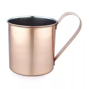 Caneca Moscow Mule<BR>- Inox & Bronze<BR>- 11x13,5x9cm<BR>- 450ml<BR>- Mimo Style