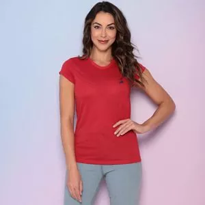 Camiseta Com Bordado<BR>- Vermelha & Azul Marinho<BR>- Club Polo Collection