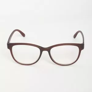 Armação Arredondada Para Óculos De Grau<BR>- Marrom<BR>- Triton Eyewear