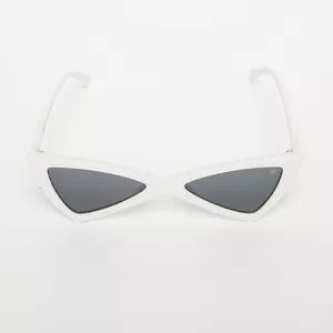 Óculos De Sol Gatinho<BR>- Preto & Branco