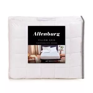 Pillow Top Grid King Size<BR>- Branco<BR>- 40x193x203cm<BR>- 180 Fios