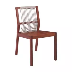 Cadeira Lanati<BR>- Marrom & Bege Escuro<BR>- 81,5x47,5x59,5cm<BR>- Tramontina