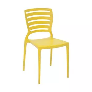 Cadeira Sofia<BR>- Amarela<BR>- 82,5x51,5x43,5cm<BR>- Tramontina