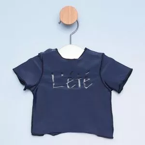 Camiseta Infantil L'eté<BR>- Azul Marinho<BR>- L'ete