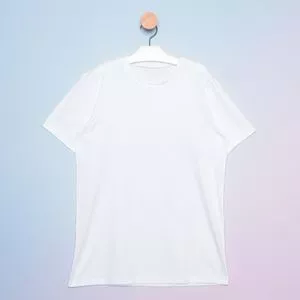 Camiseta Infantil Lisa<BR>- Branca<BR>- L'ete