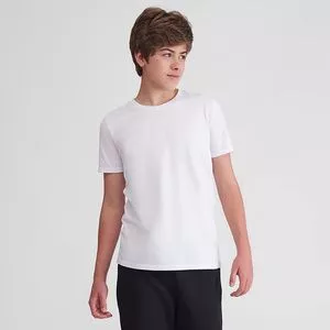 Camiseta Juvenil Lisa<BR>- Branca
