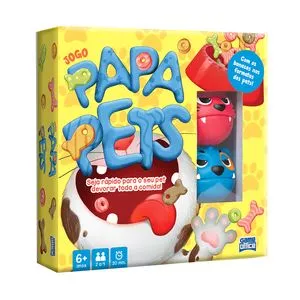Jogo Papa Pets<BR>- Amarelo & Azul<BR>- 179Pçs<BR>- Toyster