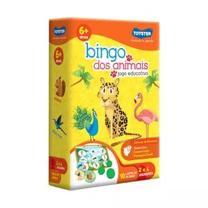 O Bingo Dos Animais<BR>- Amarelo & Laranja<BR>- 86Pçs<BR>- Toyster