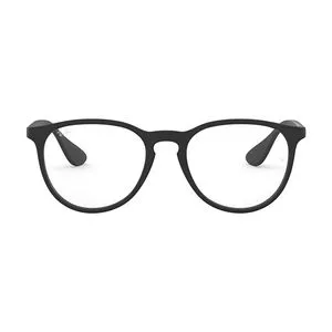 Armação Arredondada Para Óculos De Grau<BR>- Preta<BR>- Ray-Ban